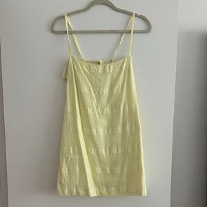 Free People Yellow Strappy Sun Dress